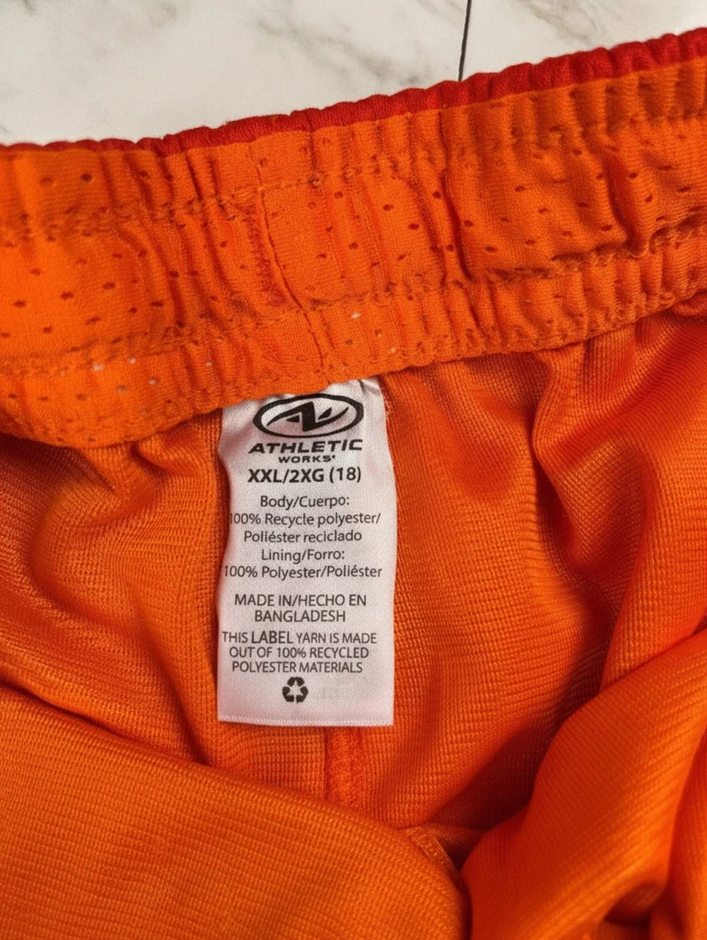 Athletic Works Red XXL Mesh Shorts